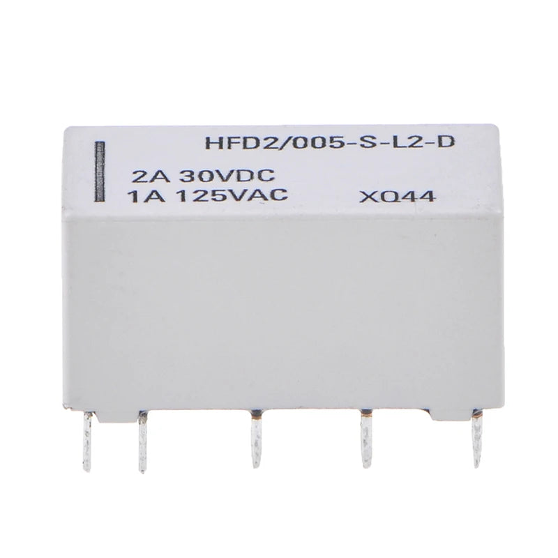 5V Coil Bistable Latching Relay DPDT 30VDC 2A 1A 125VAC HFD2/005-S-L2-D Realy