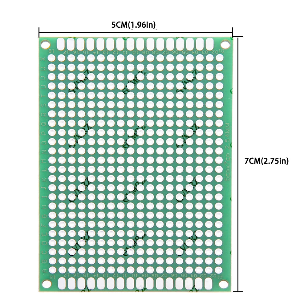 5x7cm/2x8cm/3x7cm/9x15cm/8x12cm Universal Through Hole Perfboard Double Sided PCB Prototype Board  Perfboard for DIY Electronics