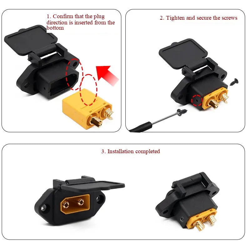 XT90 Male Female Power Charging Plug Shell XT90S Anti-fire Connector Electric Vehicle Lithium Battery Modification Interface