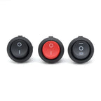 1~300pcs KCD1 LED Rocker Switch Round 2/3Pin ON-OFF-ON 2/3 Position 6A/250VAC 10A/125VAC SPST 23mm Car Push Button Switches