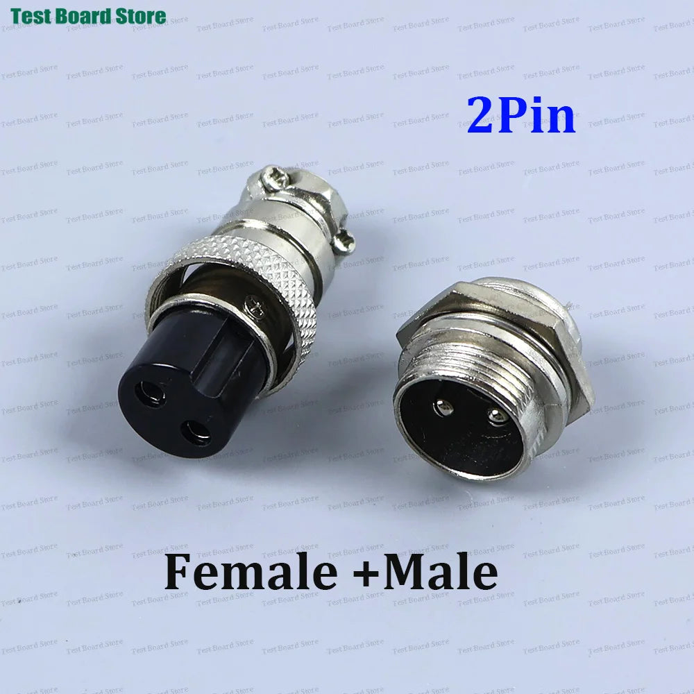 1/5/10Set GX16 Aviation Connector 2 3 4 5 6 7 8 9 10 Pin Male Plug Female Socket Waterproof Circular Connector