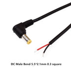 DC Power Plug 5.5 X 2.1 2.5mm 5.5 * 2.1mm Male Female CCTV Adapter Connector Cable Extension Cords 12V Surveillance Camera