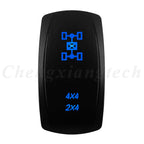 12V 20A Blue Led Car Boat Laser Rocker Switch ON OFF, (ON) OFF, ON OFF ON, (ON) OFF ON, (ON) OFF (ON) Waterproof
