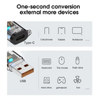 120W OTG USB 3.2 To Type C Adapter USB Female To Type C Male Fast Charging Adadpter OTG USB C For iPhone 15 16 Samsung Laptop PC