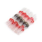 100/500/1000PCS Waterproof Solder Seal Sleeve Splice Terminals Copper Heat Shrink Electrical Wire Butt Connectors AWG22-18 Red