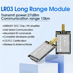 DX-LR03 868Mhz 915Mhz Lora Module 10KM Long Range Transmission Power 27Dbm AT Uart Serial Port ASR6601