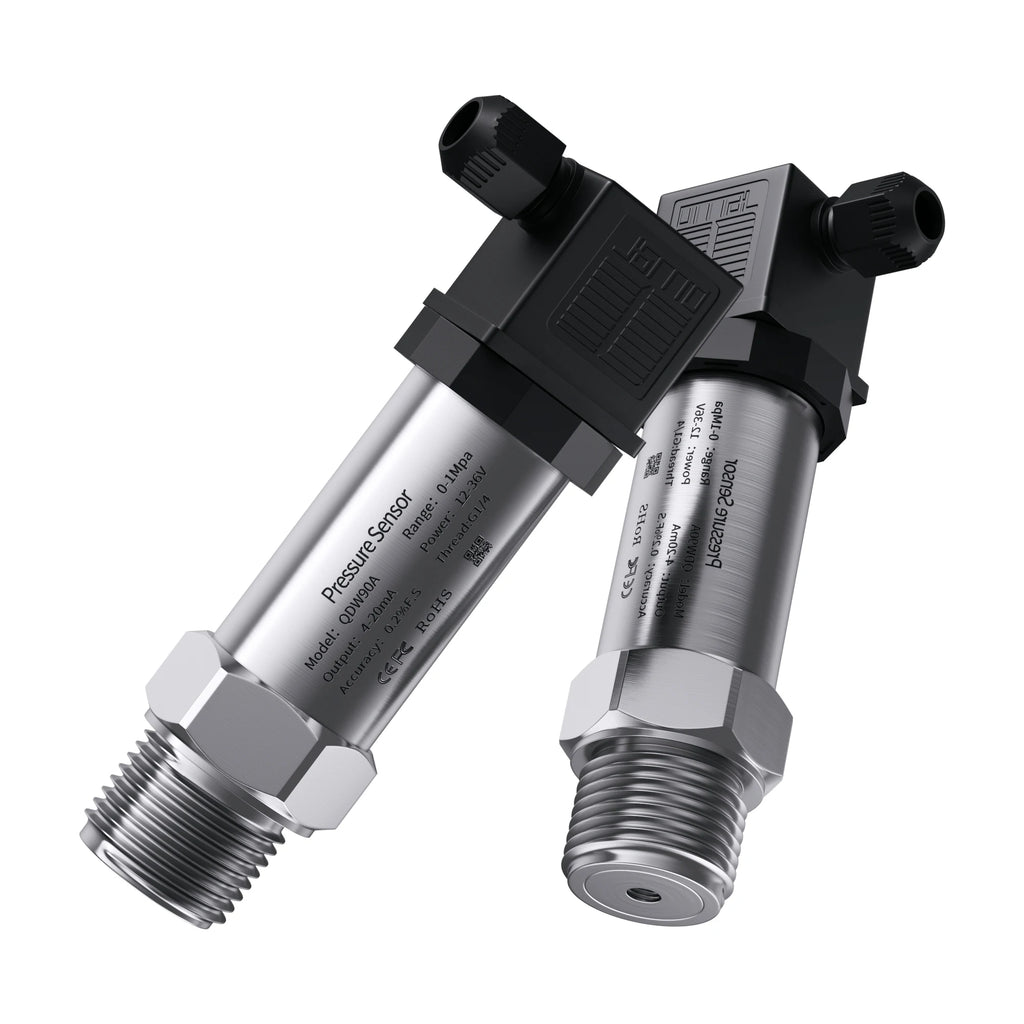 G1/2' 4-20mA Pressure Sensor 0-10V 1bar/10bar/100bar Oil Water Gas 100psi/10Kpa/50mbar RS485 Pressure Transmitter