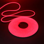 DC24V Solar LED Neon Strip Light Waterproof Warm White Blue Red Pink 6x12mm 2835 120LEDs/m Flexible Neon Rope Light Garden Decor