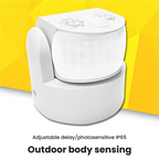 FEDI-2X Waterproof Double Infrared Probe Motion Sensor IP65 AC 220V-240V PIR Motion Detector Automatic 120 °White