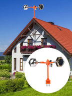 Solar Wind Powered Bird Repeller, 360° Outdoor Reflective Scare Device with Sound Deterrent for Garden Farm Yard Protection