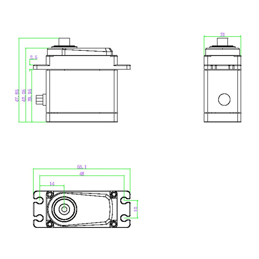 80KG Digital Servo All Metal IP67 Waterproof 5.0-8.4V Brushless Motor Steel Gear RC Model Car Industrial Grade Servo