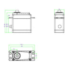 80KG Digital Servo All Metal IP67 Waterproof 5.0-8.4V Brushless Motor Steel Gear RC Model Car Industrial Grade Servo