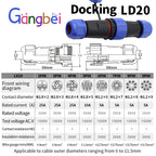 Screw Connection Connector Waterproof Connector 20mm 25A IP68 SP20/LD20 2PIN 3PIN 4PIN 5PIN 6PIN 7IN 1PCS