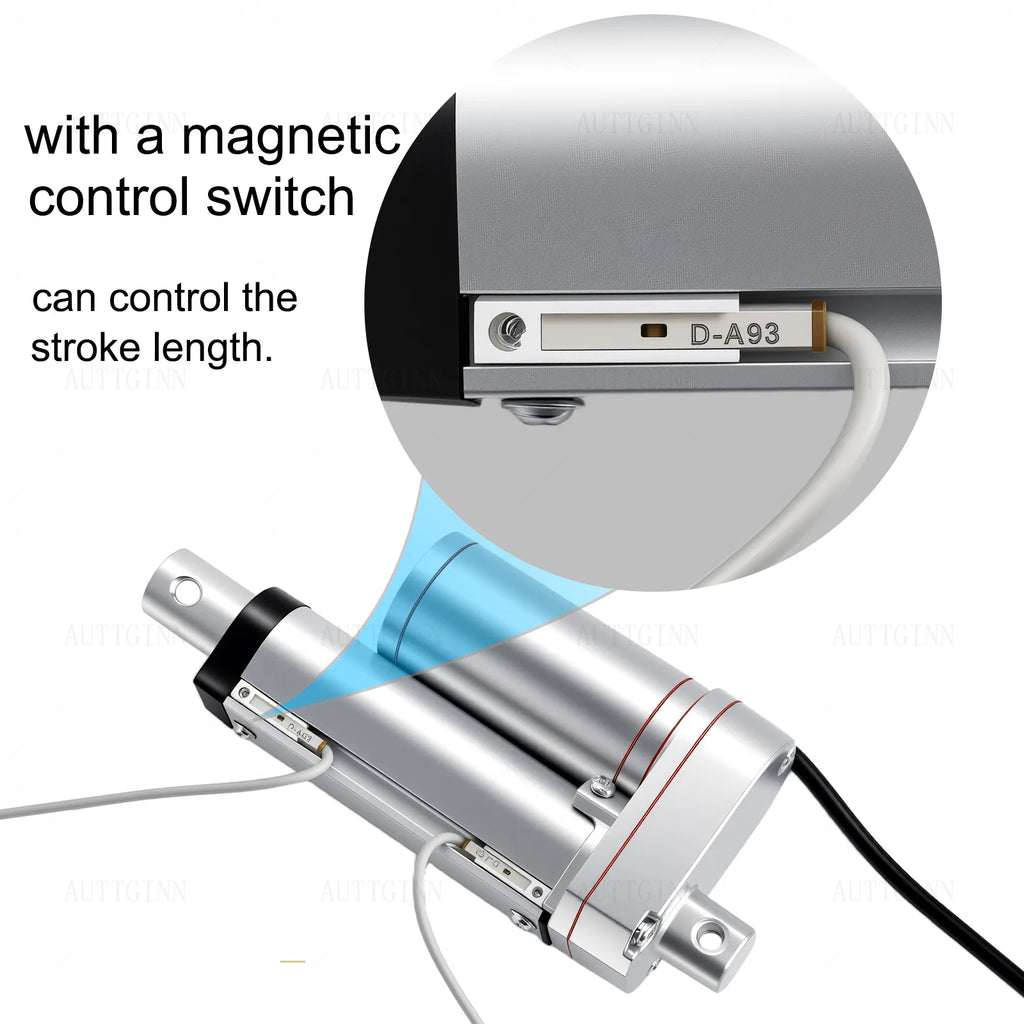Adjustable Stroke Electric Linear Actuator DC12V 750N 10mm/s 50mm stroke Length with Magnetic Limit Switch For Autom equipment