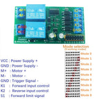 IO53A02 5-24V IO56D02 DC12V 24V Cycle Delay Relay Adjustable Time Control Switch Motor Forward Reverse Controller Time Relay
