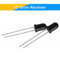 10Pairs F3 3mm F5 5mm 940nm LEDs Infrared Emitter and IR Transmitter Receiver Diode Diodes 301A Infrared to tube For Arduino
