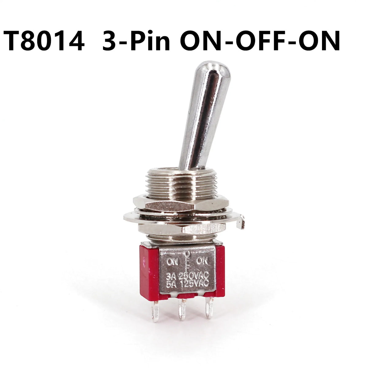 Salecom SH T80-T Z1 Large Long Handle Mini Toggle Switch 12mm Panel Mount 5A/125VAC