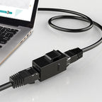 Acoplador Keystone RJ45 Cat6 Cat5e, conector Keystone Cat6 Cat5e hembra a hembra, inserto de acoplador Keystone UTP, negro