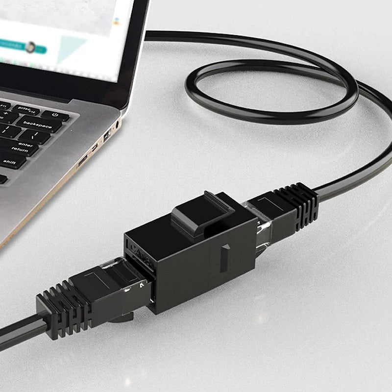 Acoplador Keystone RJ45 Cat6 Cat5e, conector Keystone Cat6 Cat5e hembra a hembra, inserto de acoplador Keystone UTP, negro