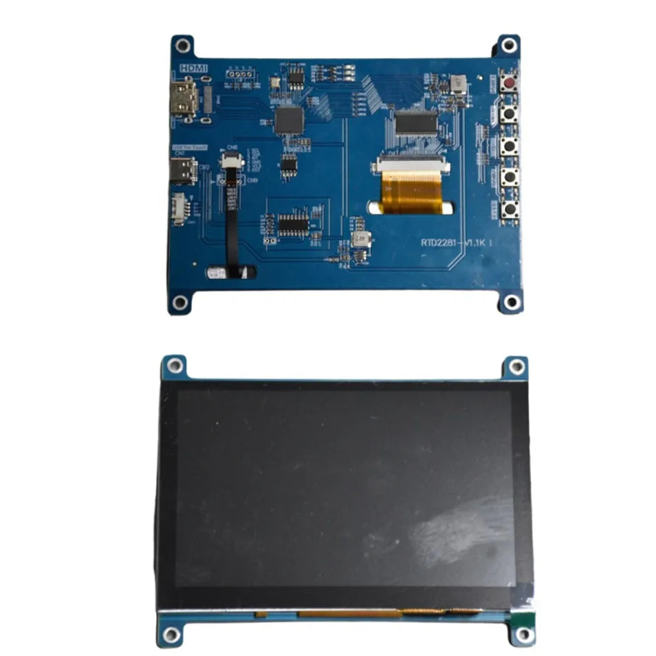 5 Inch IPS LCD HDMI 800 x 480 Capacitive Touch Screen LCD Display, Suitable For Sony PS4/Raspberry Pi/PC