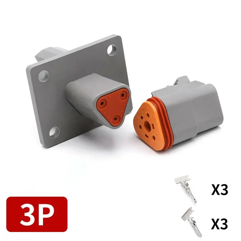 DEUTSCH DT/DTM/DTP/DTF Series IP68 Sealed Connector Kits | 2-12Pin Flange Mount for Auto/Truck/Marine Wiring Systems