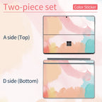 Color Printing Pattern Sticker  For Microsoft Surface Pro 7/6/5/4/3 9/8X Go 2 Back Cover Body Decal Skin Protector keyboard 10