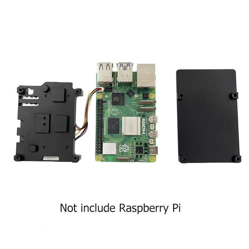 Raspberry Pi 5 Aluminum Case Dual Fan Metal Shell for RPI 5 Pi5