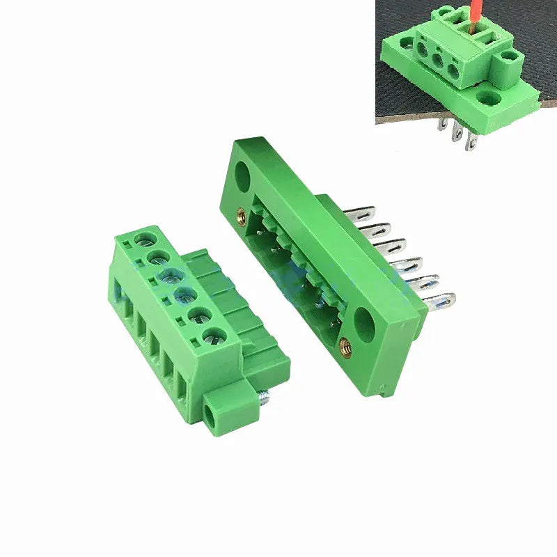 5sets KF2EDGWB 5.08 2/3/4/5/6/7/8/9/10/12Pin Wall Terminal Plug Type 5.08mm Pitch Connector Pcb Screw Terminal Block