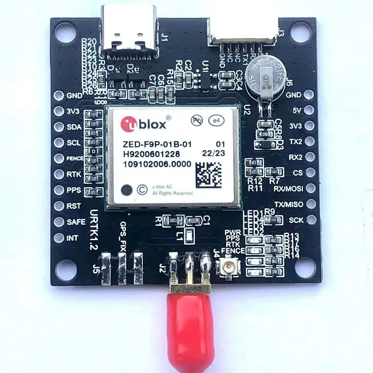 1PCS ZED-F9P-01B-01 RTK Differential Centimeter-Level Positioning Module GPS Navigation Module New Supply Receiver GNSS Board