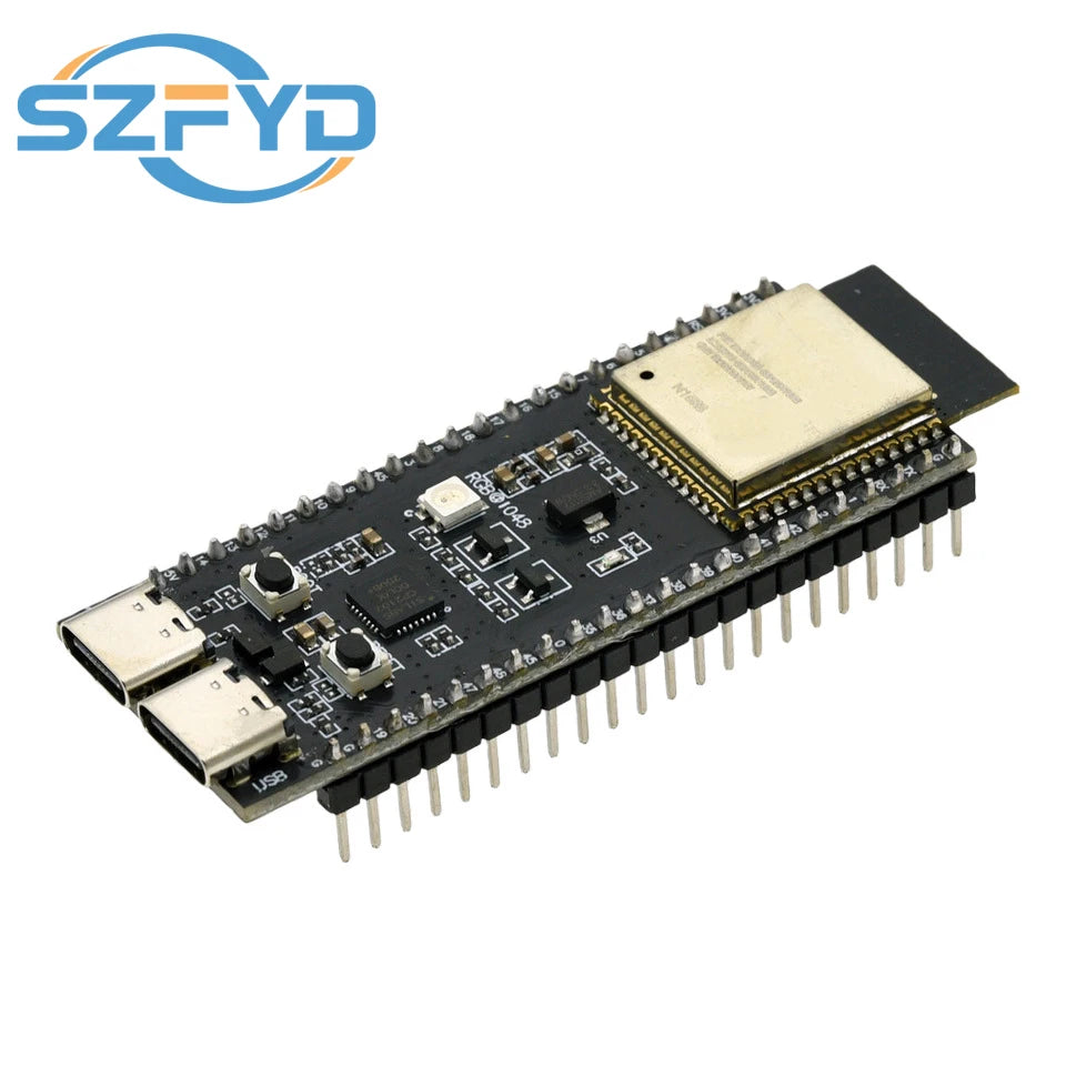 For ESP32-S3-DevKitC-1 Dev Board, WiFi BT 2.4G Wireless Module, N16R8 16MB FLASH 8MB PSRAM 44Pin CP2102 Type-C