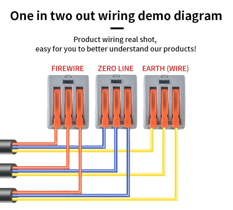 43Pcs Boxed Eletrical Mini Quick Lever Wire Connector 1 In Multiple Out Compact Splicing Termianl Block Easy For Installation