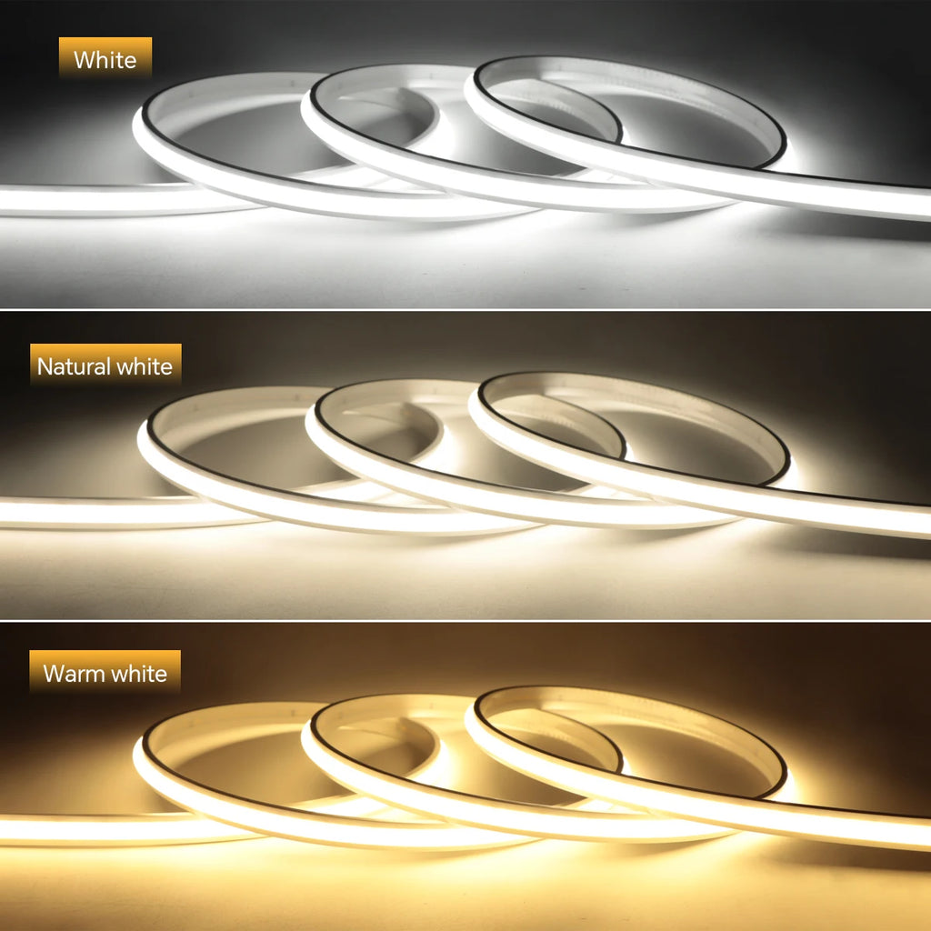 2m 5m 10m Smart PIR Motion Sensor Switch 24V COB LED Strip Light Neon Silicone Gel Tape Auto ON/OFF For Stair,Wardrobe Decor
