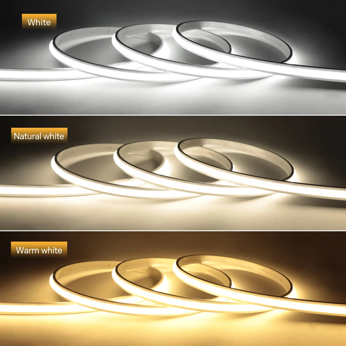 2m 5m 10m Smart PIR Motion Sensor Switch 24V COB LED Strip Light Neon Silicone Gel Tape Auto ON/OFF For Stair,Wardrobe Decor