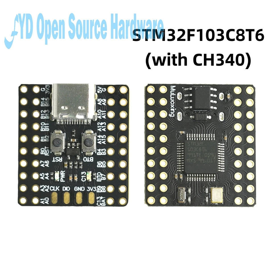 STM32F103C8T6 Mini Imported Original Chip Single Chip Ch340 ARM Architecture Minimum System Board