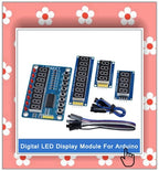 1/5pcs TM1637 4 Bits Digital LED Display Module For arduino 7 Segment 0.36Inch Clock RED Anode Tube Four Serial Driver Board