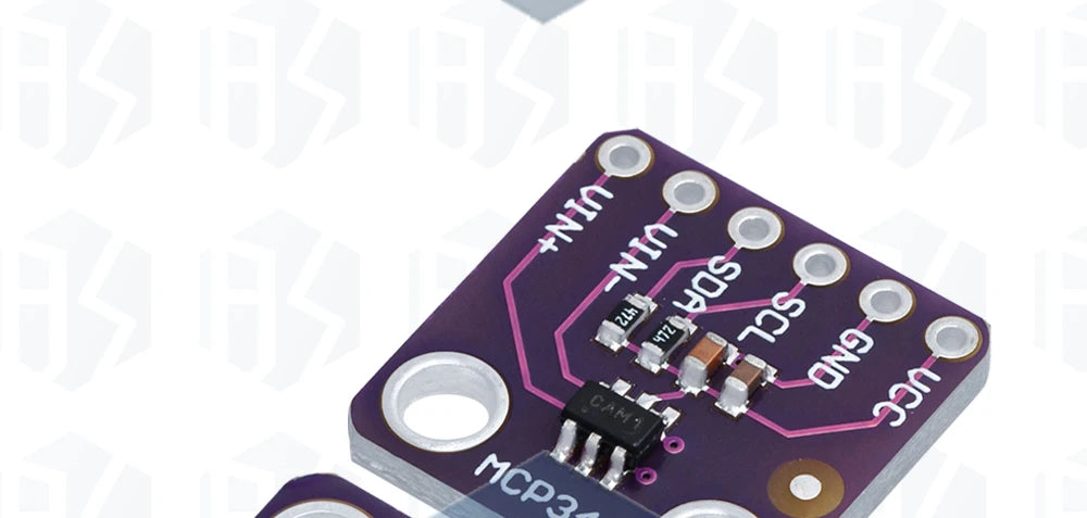 MCP3421 I2C Delta-Sigma ADC Evaluation Module - SOT23-6 Board for PICkit Serial Analyzer (Model: GY-MCP3421)