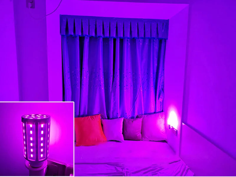 5W 10W 15W 20W 30W E27 LED Corn Lamp Indoor Lighting Home Lamp Green Pink Garden Lawn Landscape Decorative Light Bulbs SMD5730