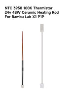 For Bambu Lab Hotend v2.0 V3.0 Kit X1c P1P Thermistor & Ceramic Heater Plate Hotend V3Heater Cartridge 24V 50W 3D Printer Parts