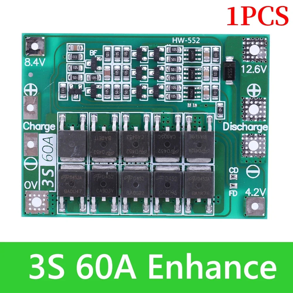 BMS 3S/4S 5A 10A 20A 25A 40A 60A Li-ion Lithium Battery Charger Protection Board 18650 For Drill Motor 12V with Enhance/Balance