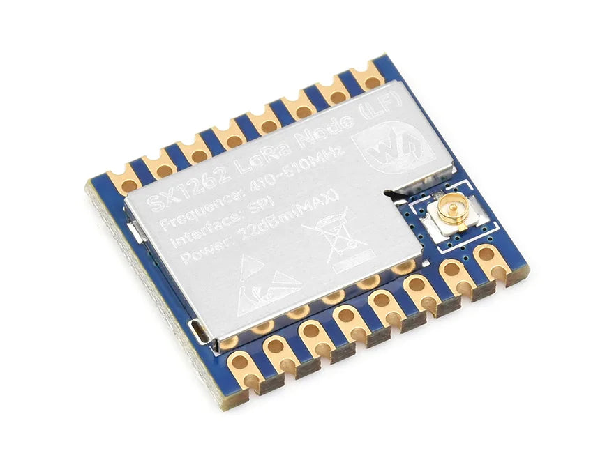 Waveshare Core1262 LF/HF LoRa Module, SX1262 chip, Long-Range, Anti-Interference,for Sub-GHz band for Raspberry Pi 5/4B/3B