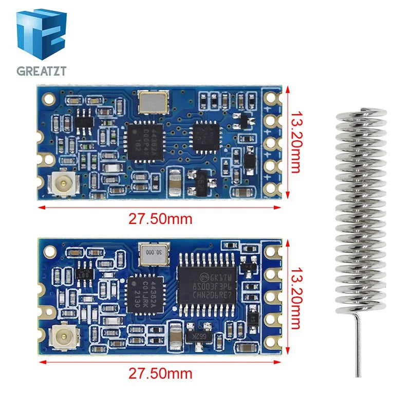 GREATZT 433Mhz HC-12 SI4463/4438 Wireless Serial Port Module 1000m Replace Bluetooth NEW
