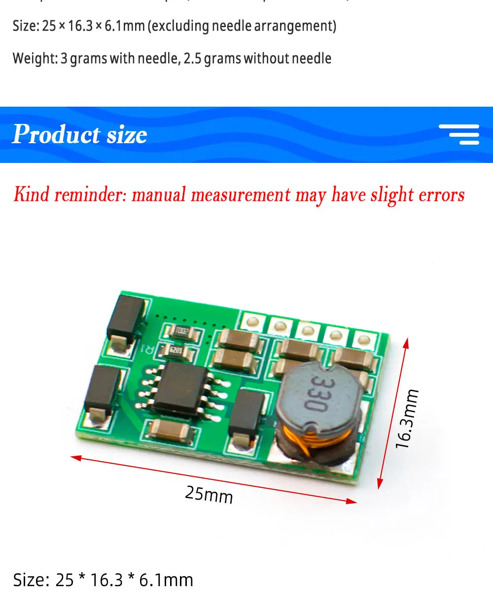 DD1718PA ± 5V 6V 9V 12V 15V 24V Positive & Negative Dual Output Power Supply DC Step-up Boost Converter Module