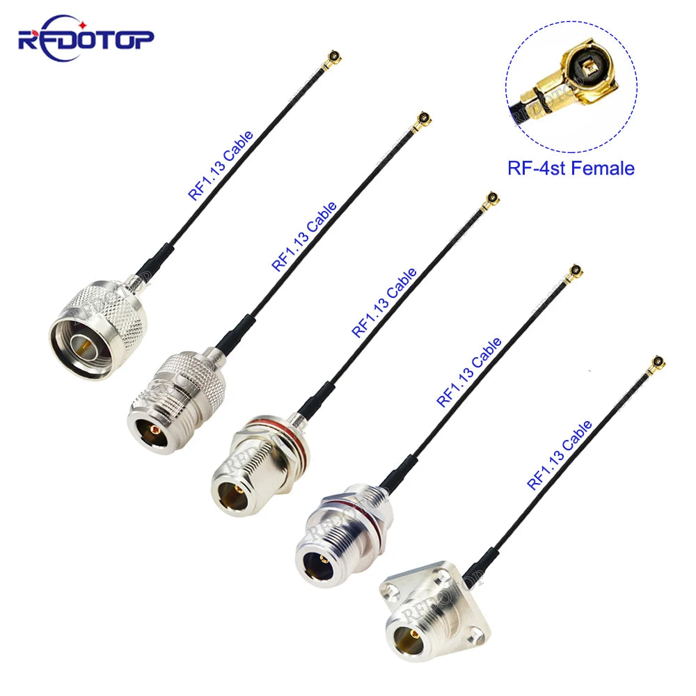 1Pcs N Male/N Female to IPX-4 MHF4 Female Connector N to IPX RF113 Pigtail Coaxial Mini PCI WIFI WLAN Antenna Extension Cable