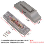 Lighted Doorbell Push Button Wired Door Bell Push Buttons Wall Mounted Doorbell Switch LED Door Chime