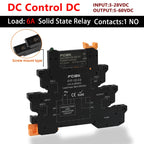 FCGK DC Control AC Slim Interface Solid State Relay Module DIN SSR Slim Relay DC Control DC 41F-1Z-C2/C4 SSR Relay DIN Rail