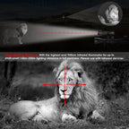 UniqueFire 1903 IR940nm IR850nm LED Infrared Flashlight 3 Modes Adjustable Zoomable Torch for Coyote Hog Predator Hunting