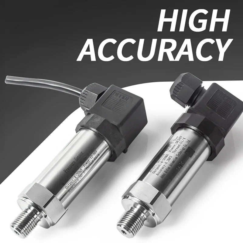 G1/2 Pressure Transmitter Sensor 0-1bar 3bar 0.5bar 150bar DC24V DC5V Pressure Transducer Hydraulic 4-20mA 0-10V 0.5-4.5V 0-3.3V