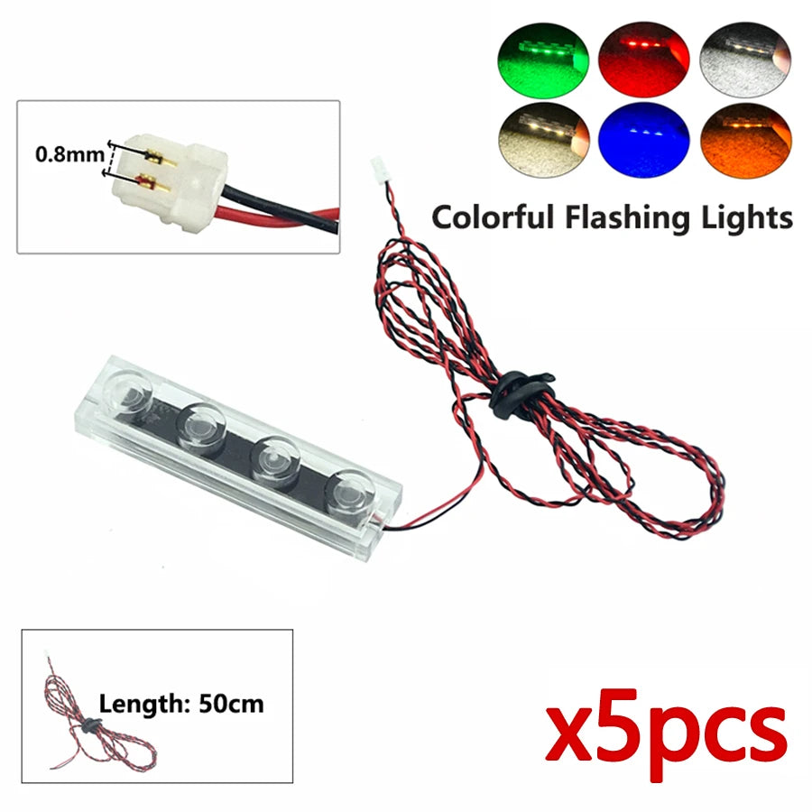 DIY 0.8mm Pin 1x1 1x2 1x4 Length 50cm SMD LED 2835  Remote Control Building Block Flash Lamp City Street Light Bricks