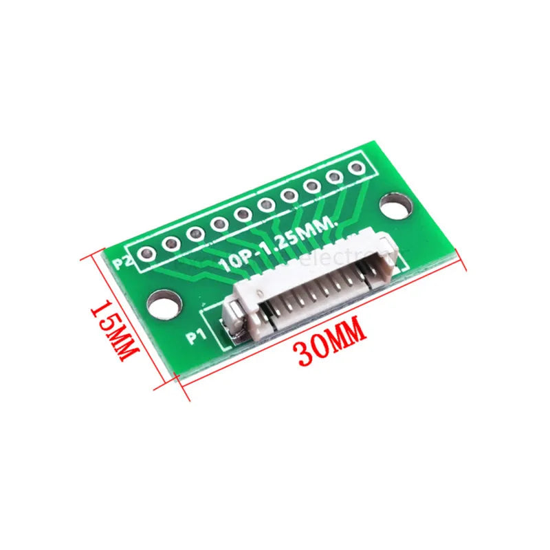 1.25 To Dip2 54 Circuit Board 1.25mm Spacing Horizontal Paste Terminal Socket Test Board 4P 6P 8P 10P 12P Adapter Board