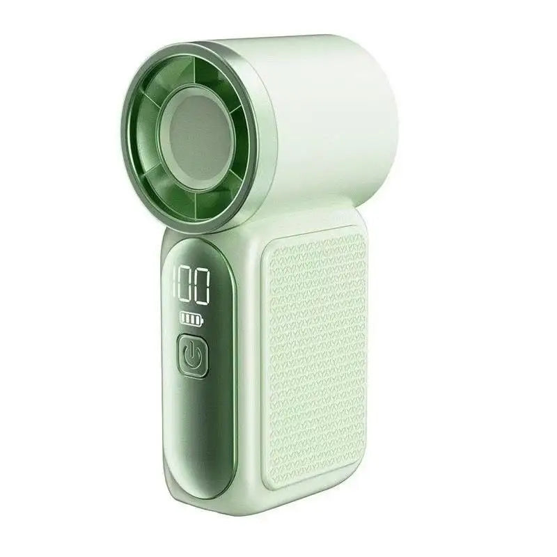 2026 Mini Portable Handheld Fan with Digital Display Speeds Adjustable USB Rechargeable Pocket Cooling Fan for Outdoor Travel